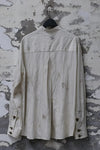Mutedance 24 Spring/Summer Tussah Silk/Linen Round Neck Jacket Shirt Series MD-MD24SS175-hui hoary PM134